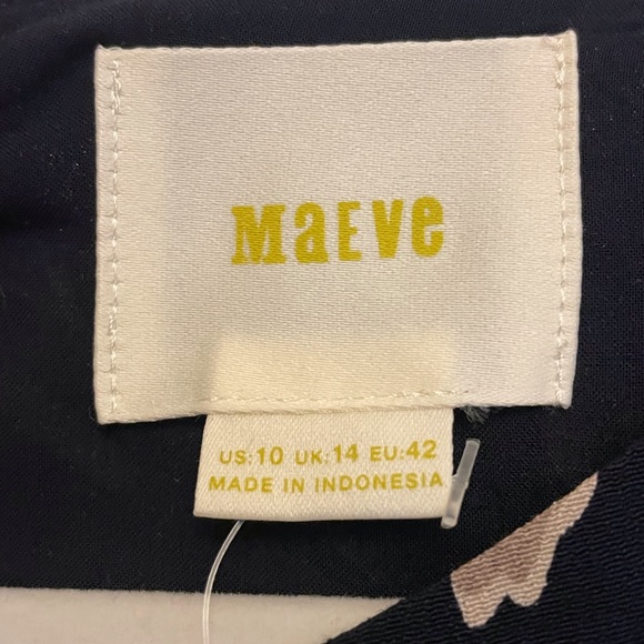 Anthropologie navy flower dress - Picture 4 of 6